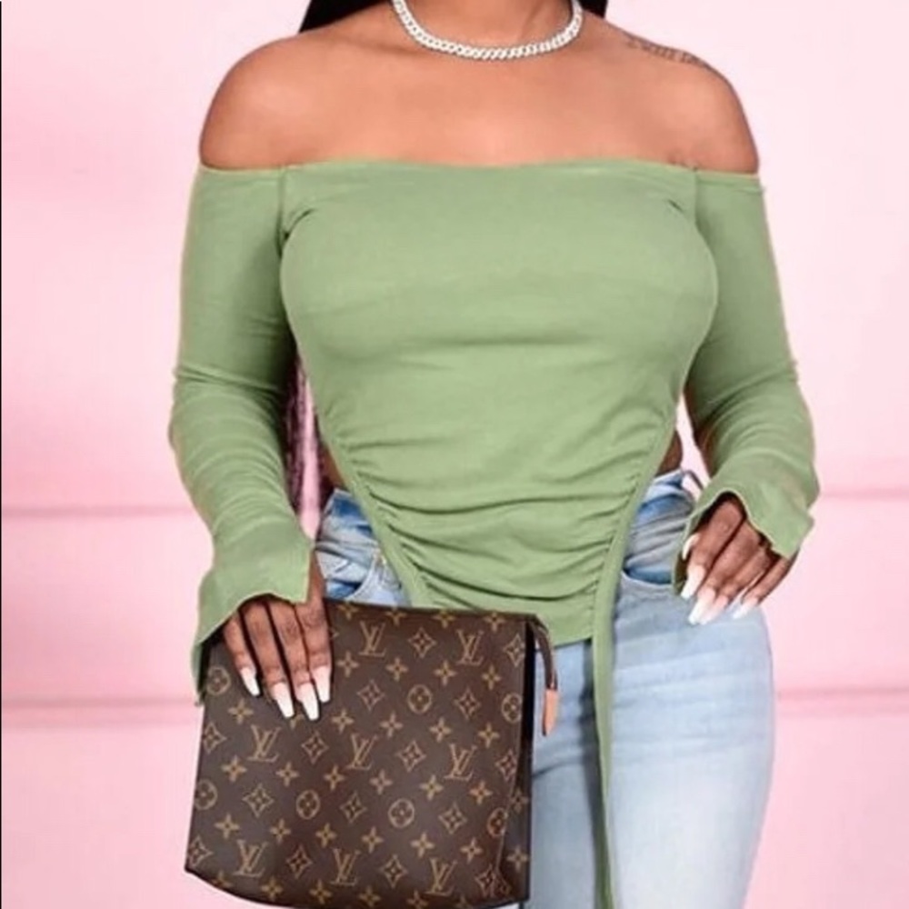 Off Shoulder Hem Top
